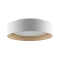 Bromi Design Lynch 15.75 in. 3-Light White & Beige Flushmount Ceiling Light B4106WBG